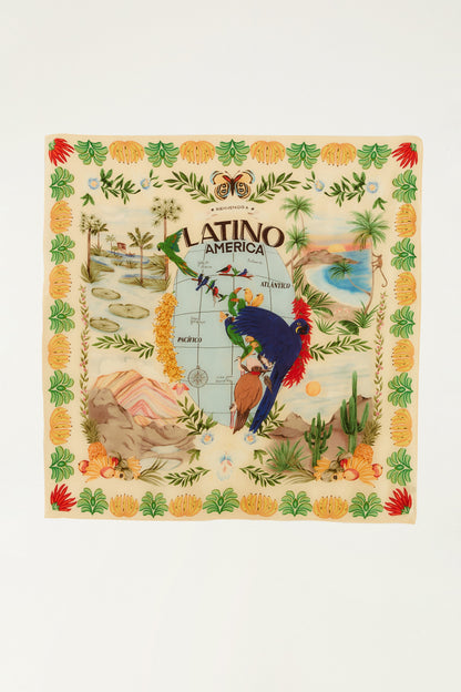 Pañuelo América Latina Pintado