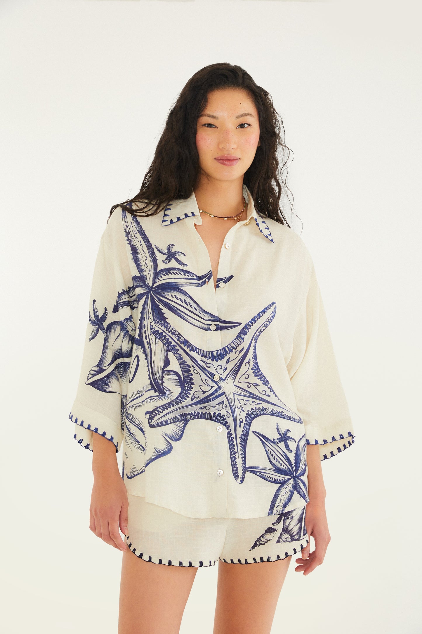 Camisa Estampado Mar de Estrellas