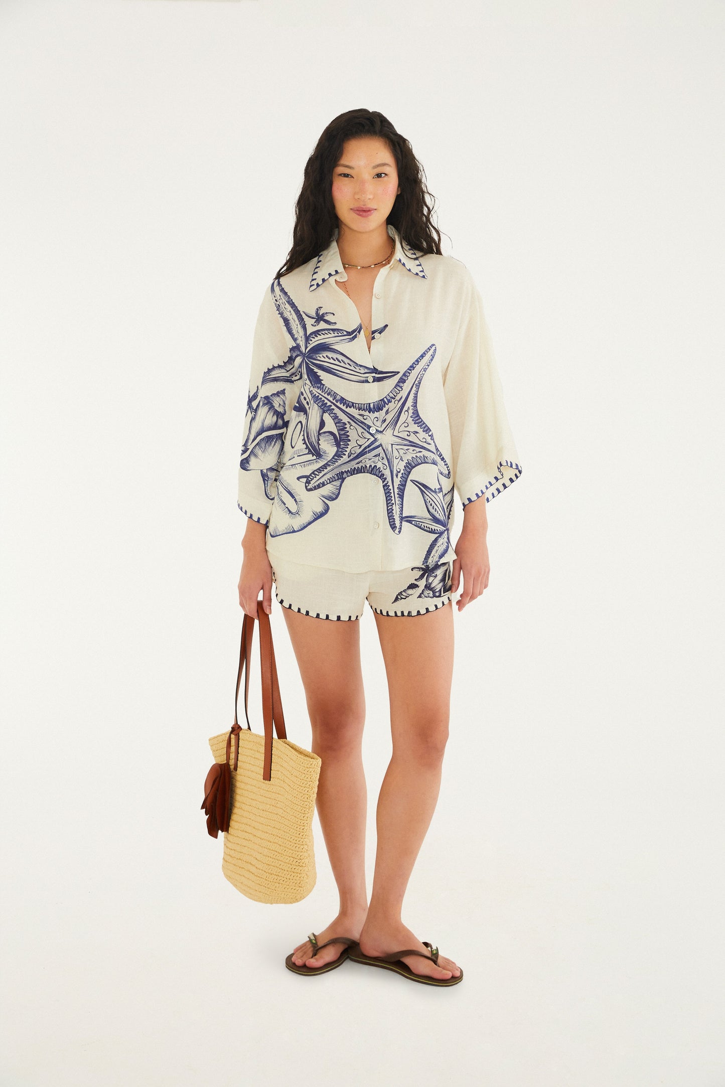 Camisa Estampado Mar de Estrellas
