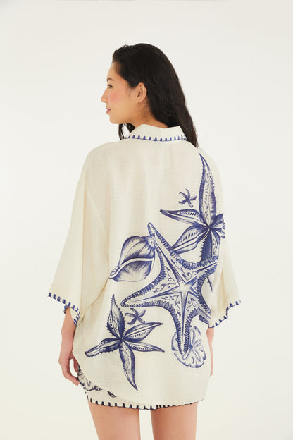 Camisa Estampado Mar de Estrellas