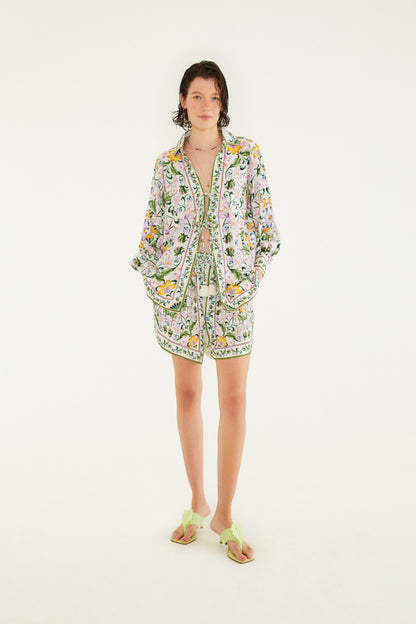 Shorts  Estampado azulejos