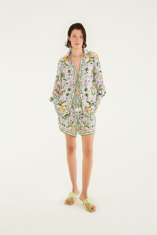 Shorts  Estampado azulejos