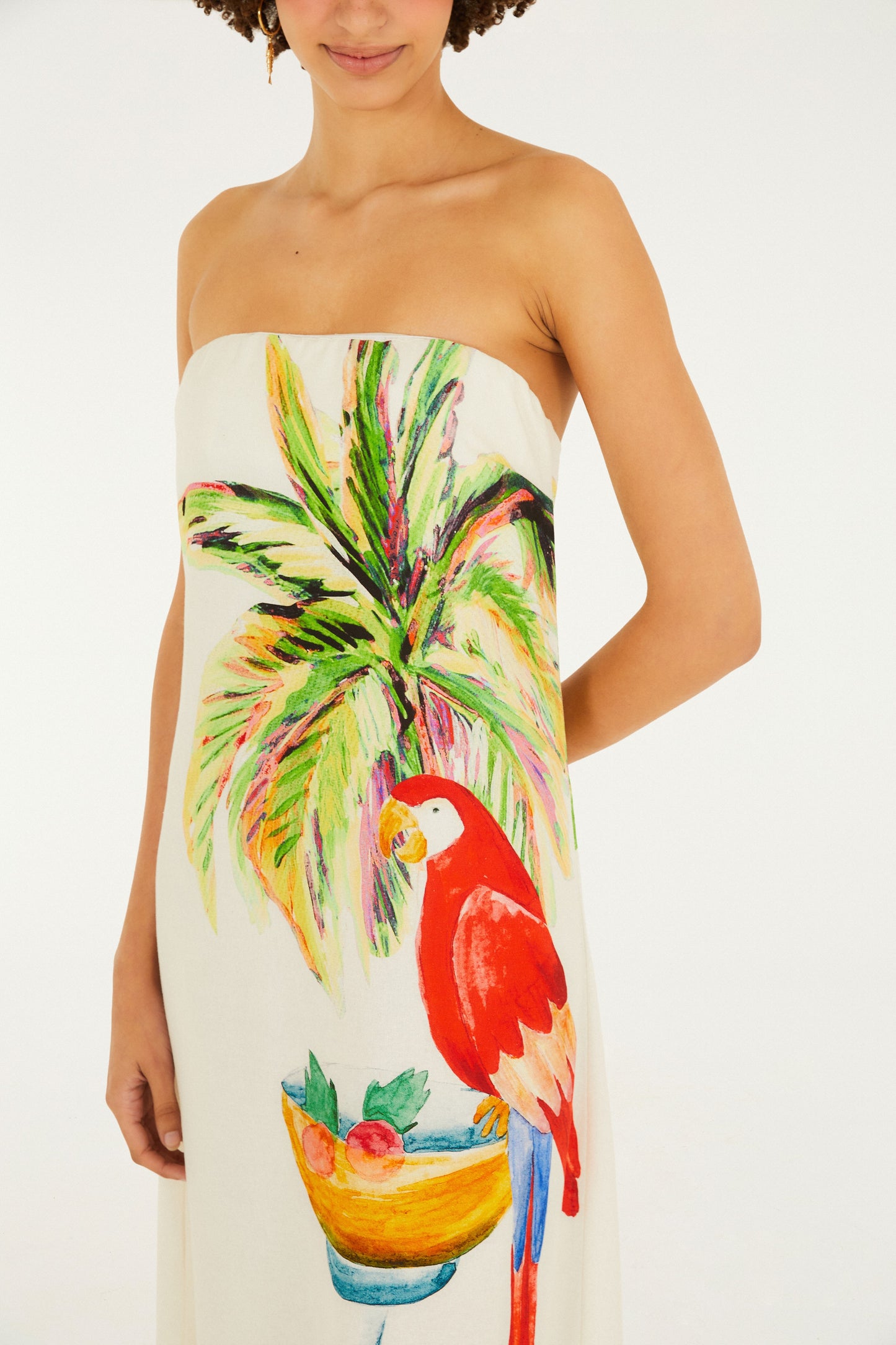Vestido Tubo Estampado Cóctel