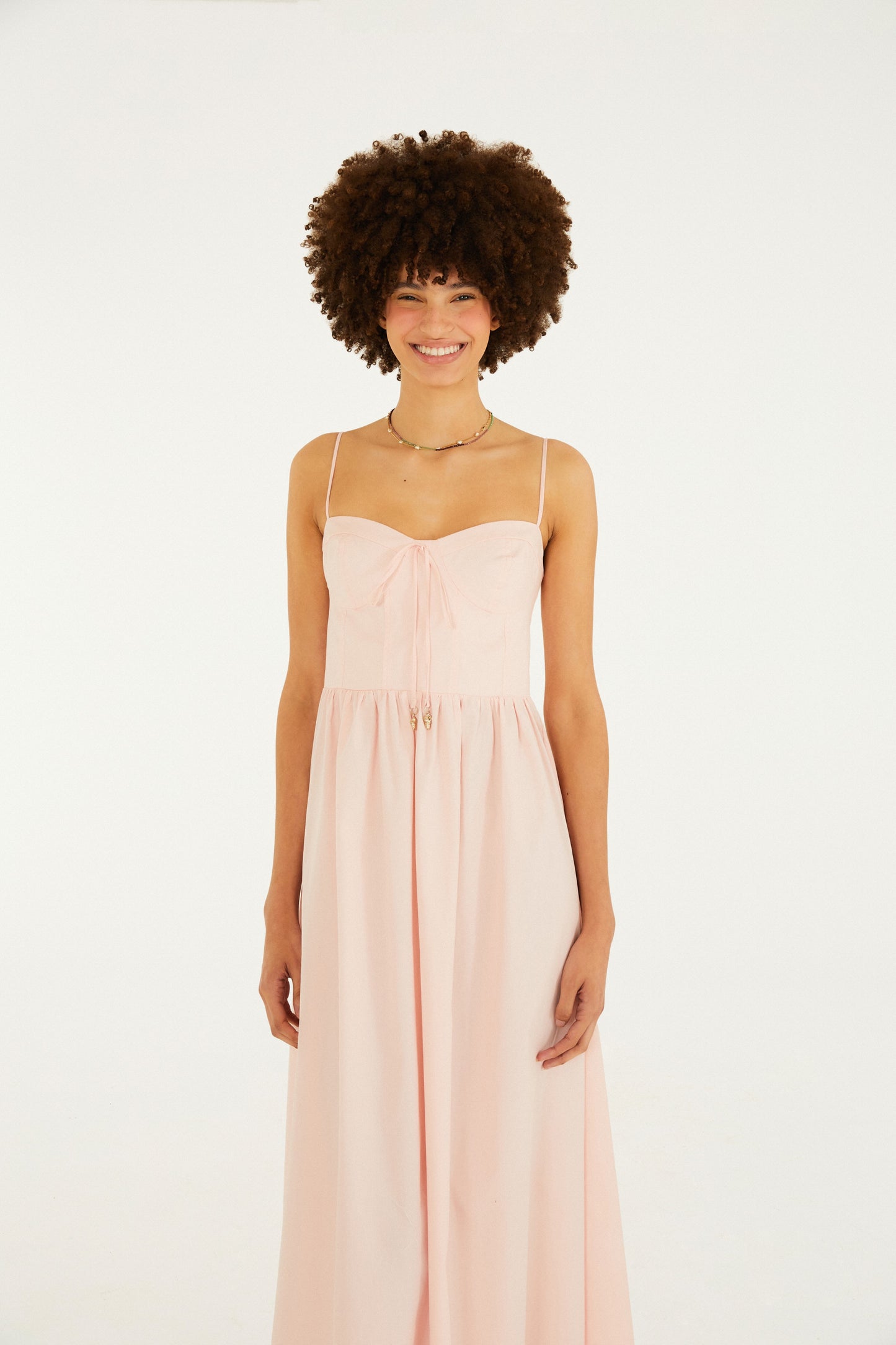 Vestido Midi Rosé