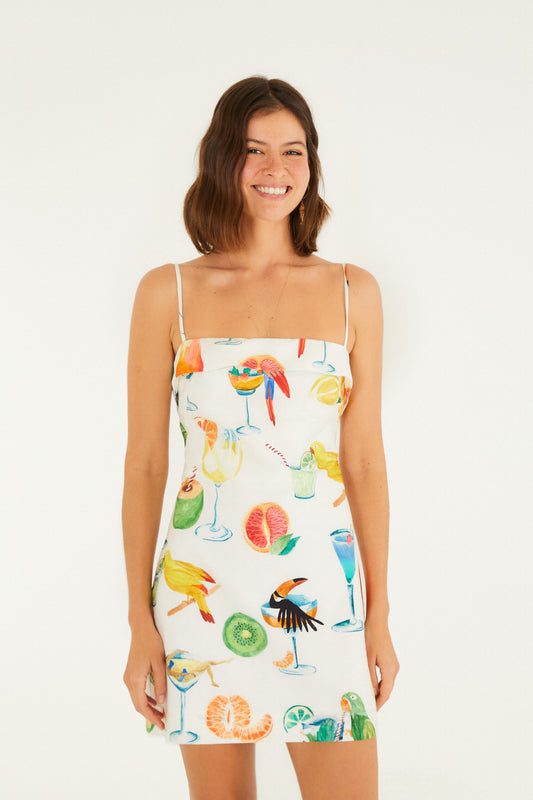 Vestido corto Estampado Cóctel
