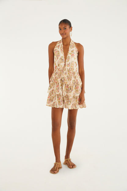 Vestido corto  Estampado floral Raiana