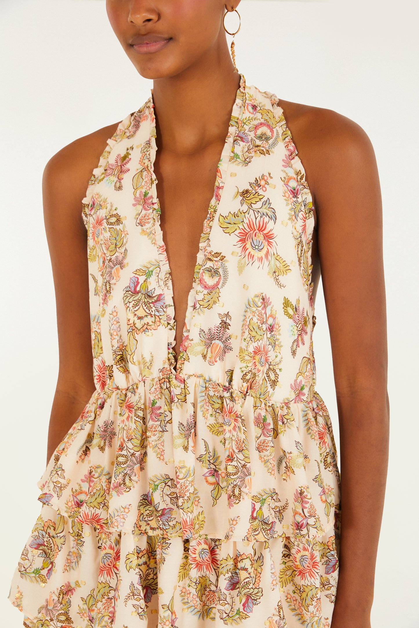 Vestido corto  Estampado floral Raiana