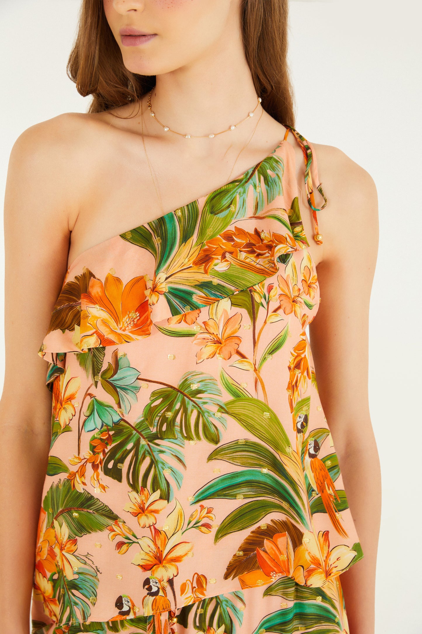 Blusa Estampada Cantos de Pájaros