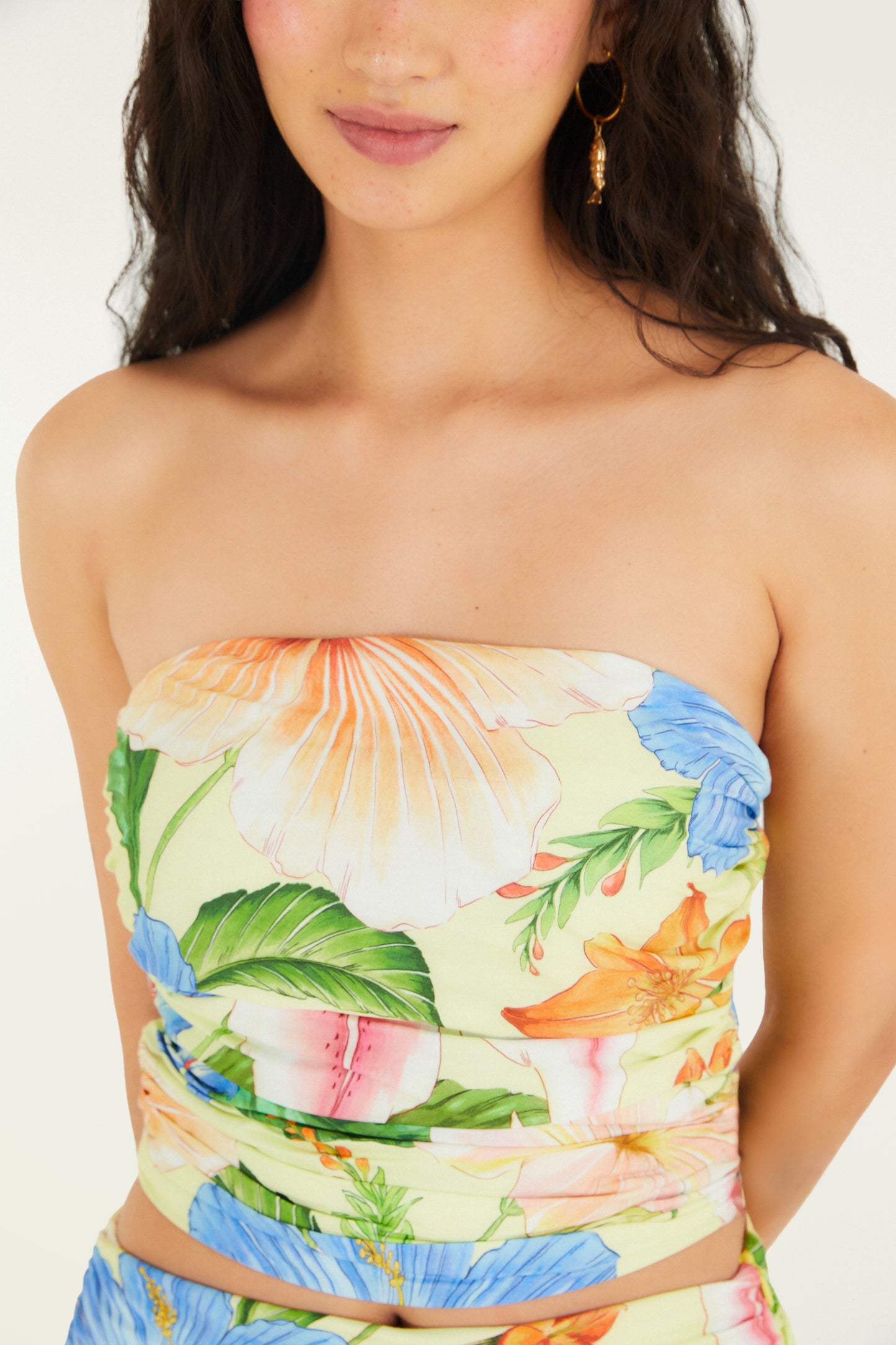 Blusa Flores de Playa
