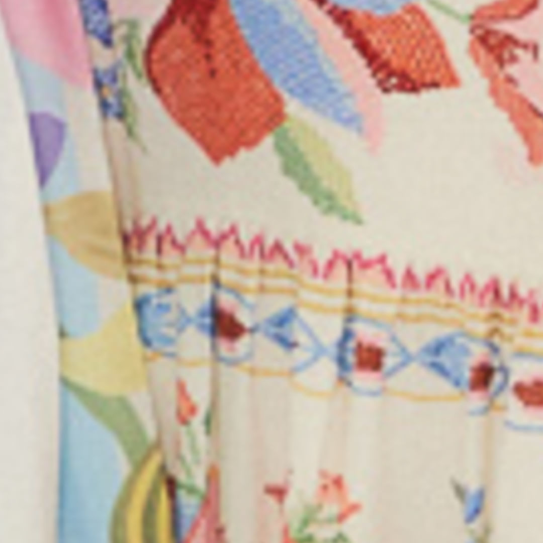 Vestido Midi Estampado Brisa Serena