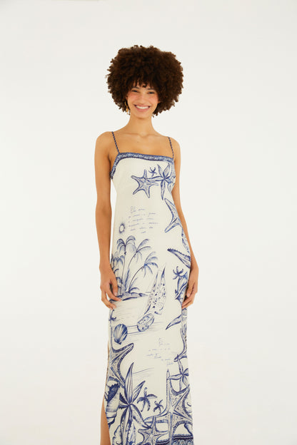 Vestido Maxi Estampado Aventureiro