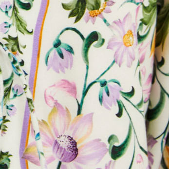 Blusa Estampada Azulejaria