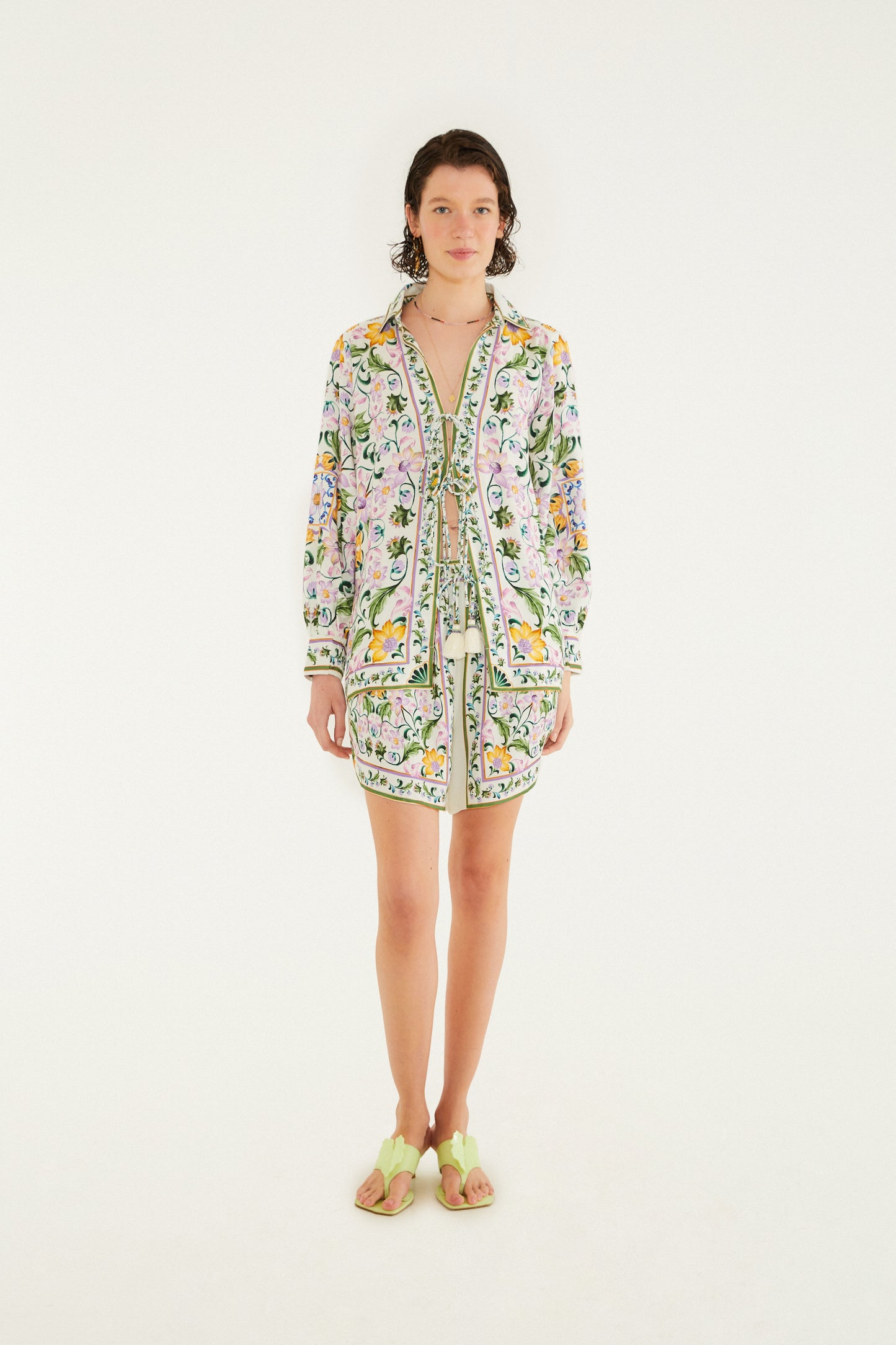 Blusa Estampada Azulejaria