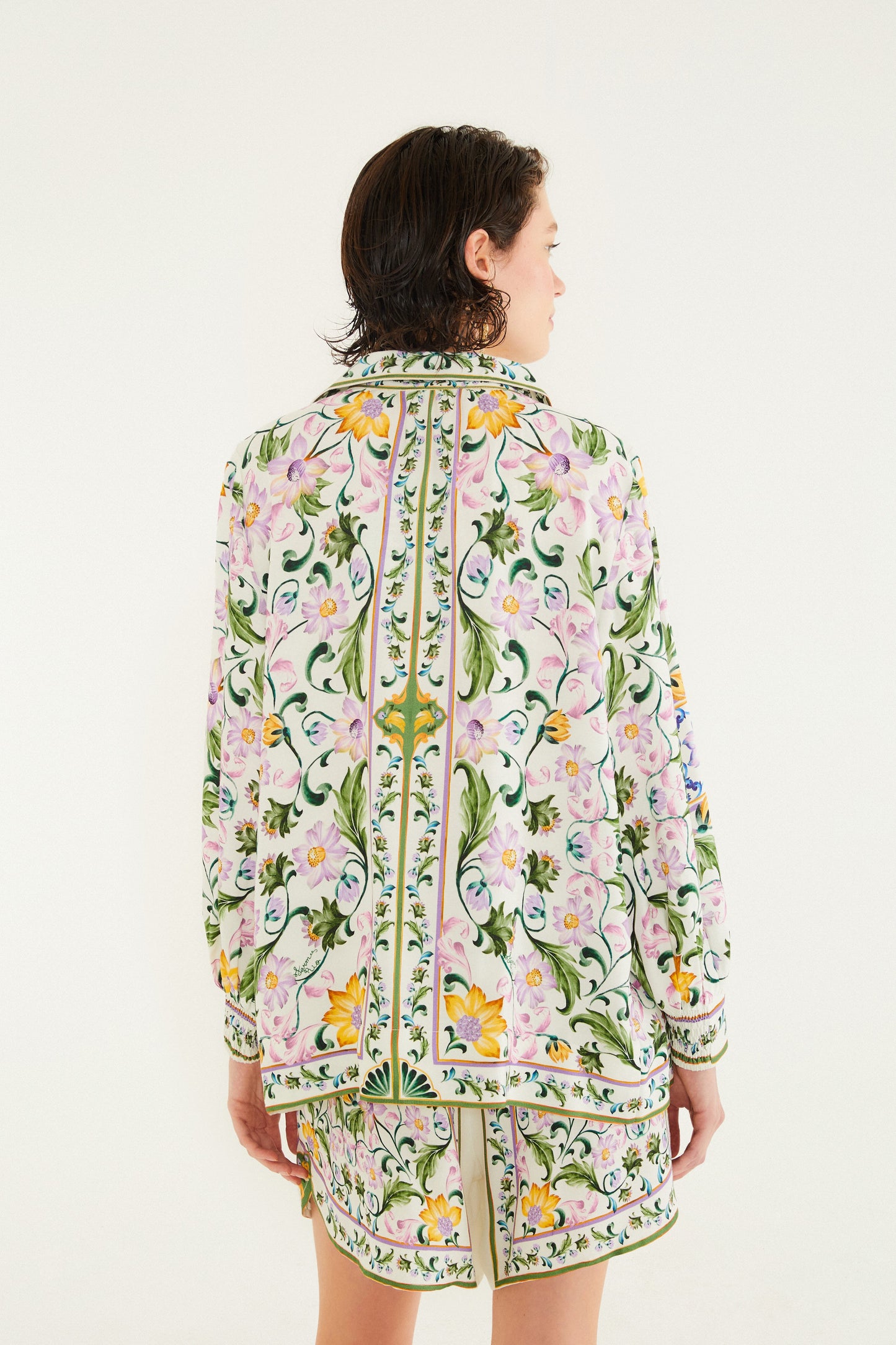 Blusa Estampada Azulejaria