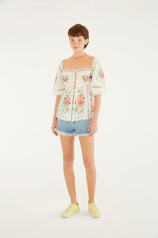 Blusa Bordada Brisa Serena
