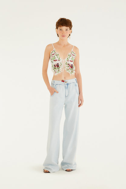 Blusa Bordada Amor de Fruta