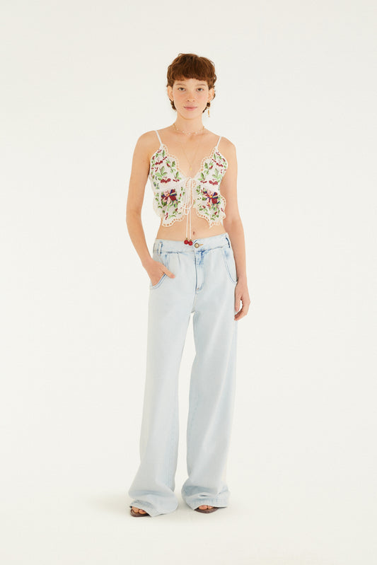 Blusa Bordada Amor de Fruta
