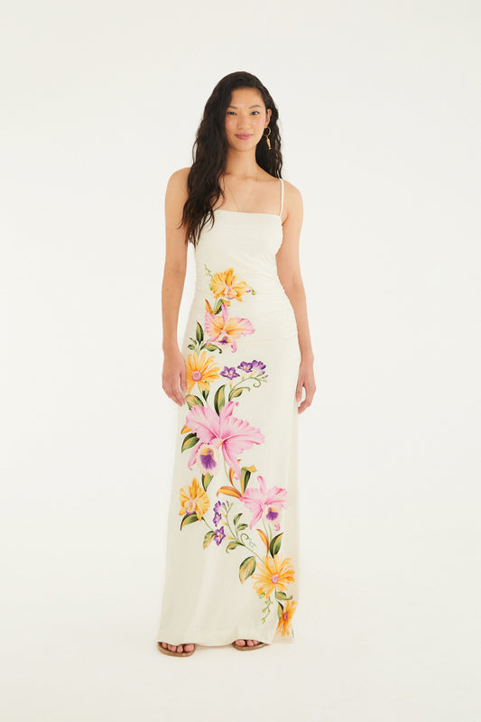 Vestido Estampado Orquídeas