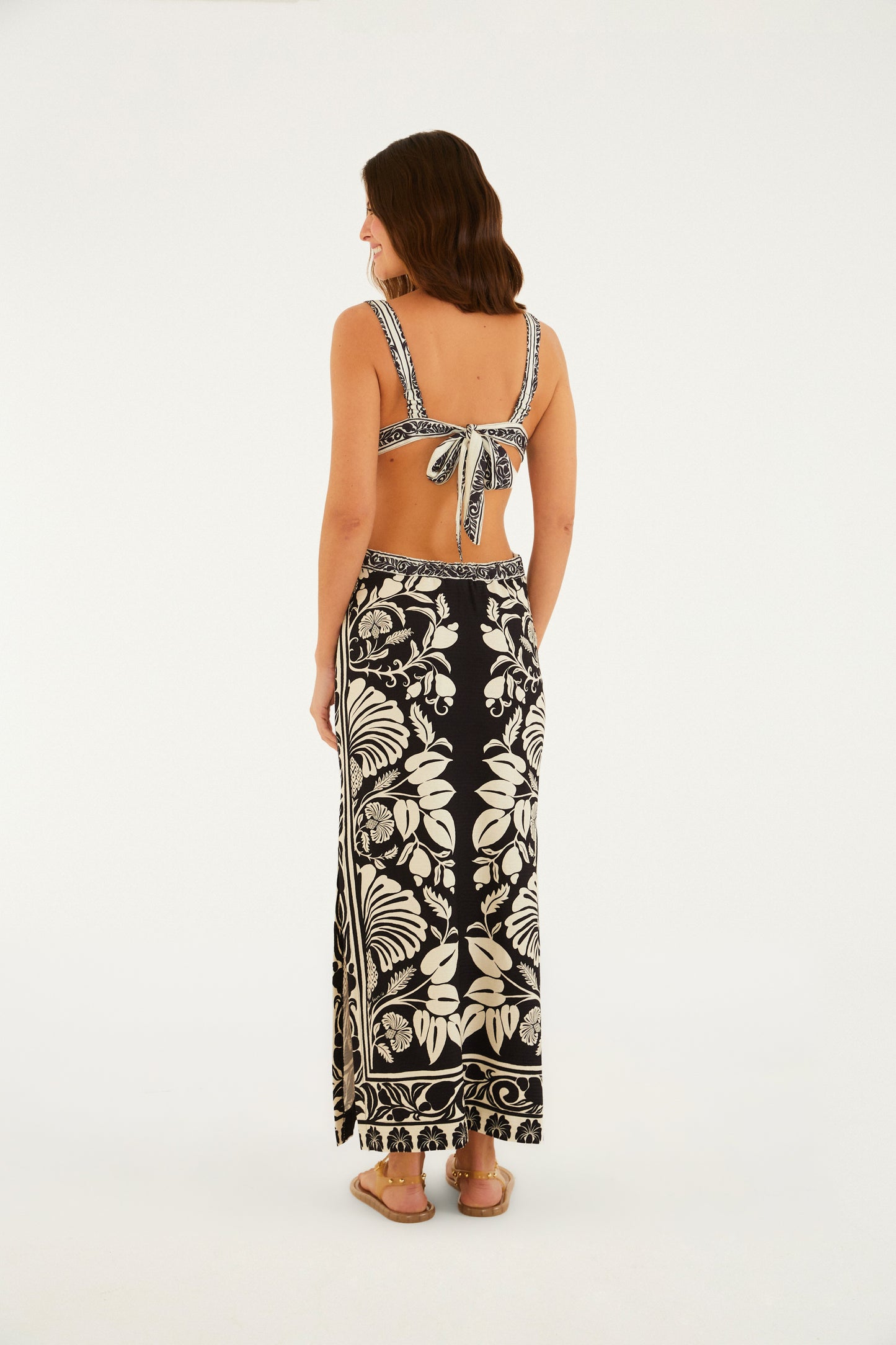 Vestido Midi Con Tiras Sintra
