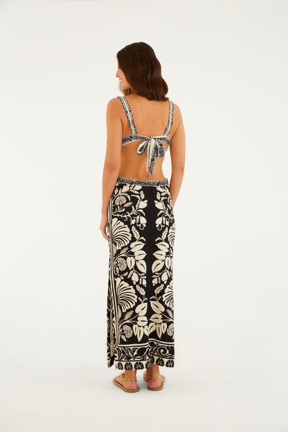 Vestido Midi Con Tiras Sintra