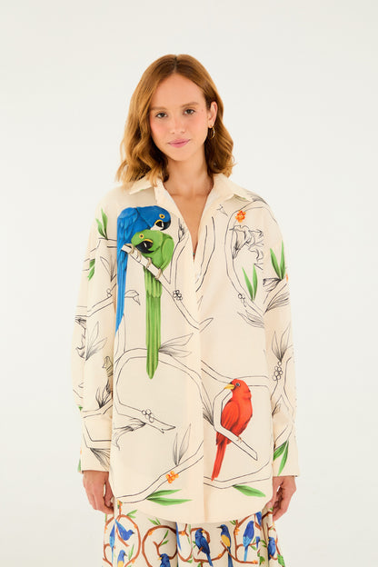 Camisa Manga Larga Flor de Aire