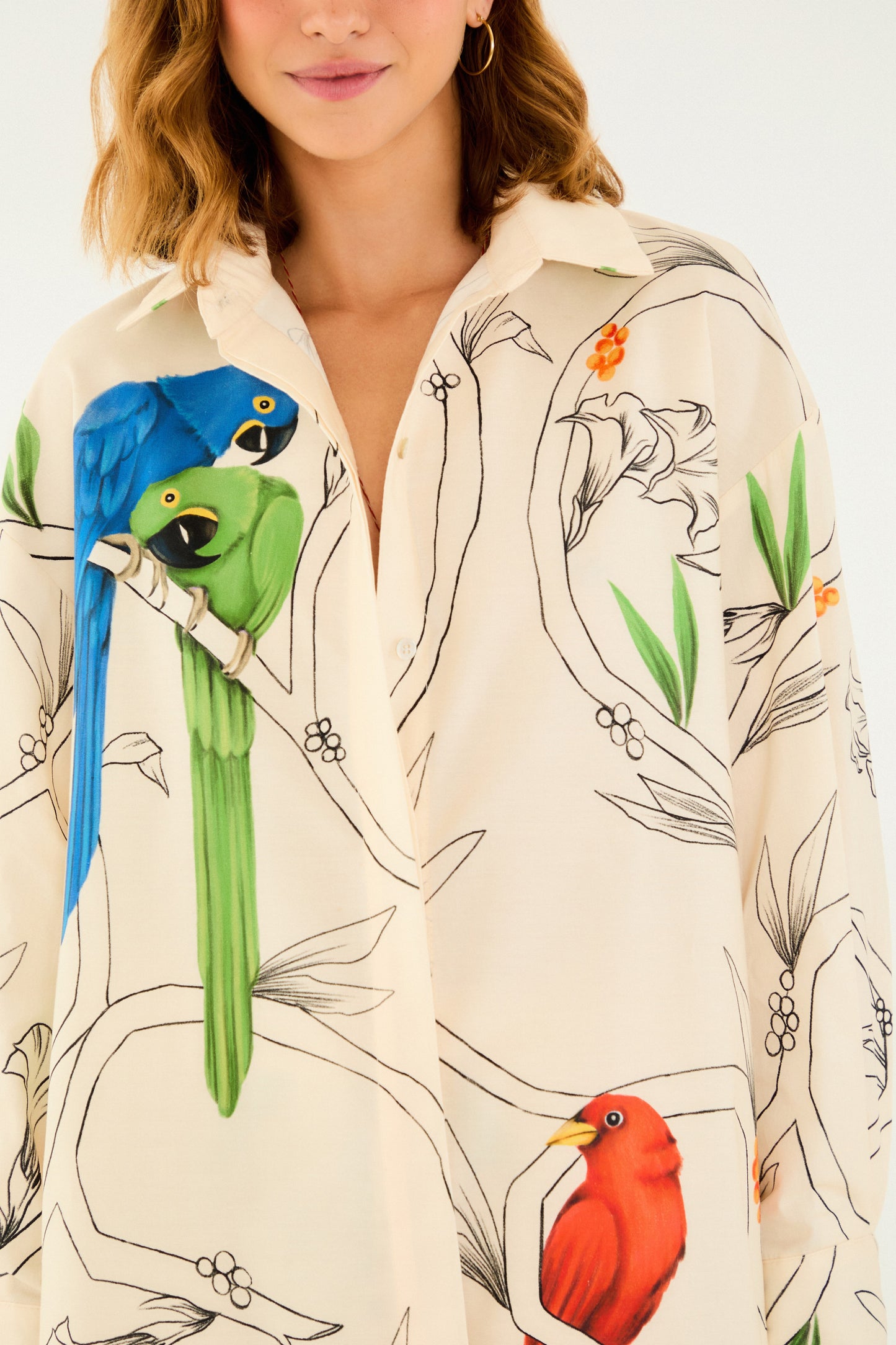 Camisa Manga Larga Flor de Aire