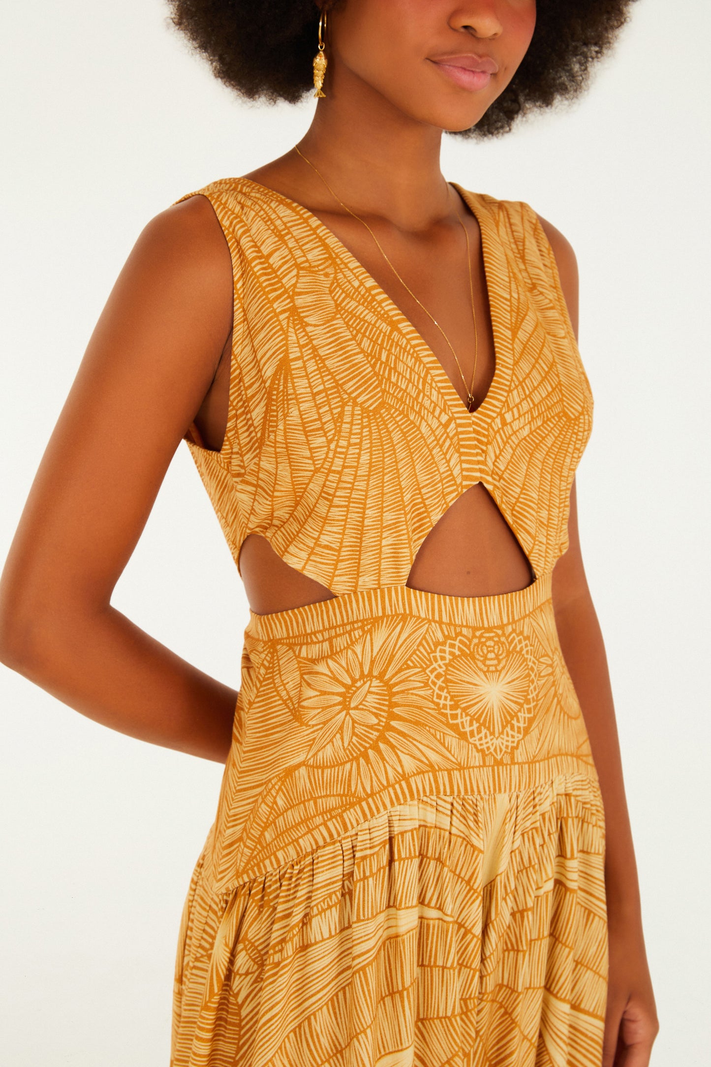 Vestido Midi Cobogó Paja