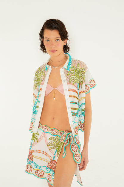 Camisa Richelieu Paisaje Carioca