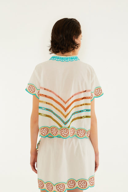 Camisa Richelieu Paisaje Carioca
