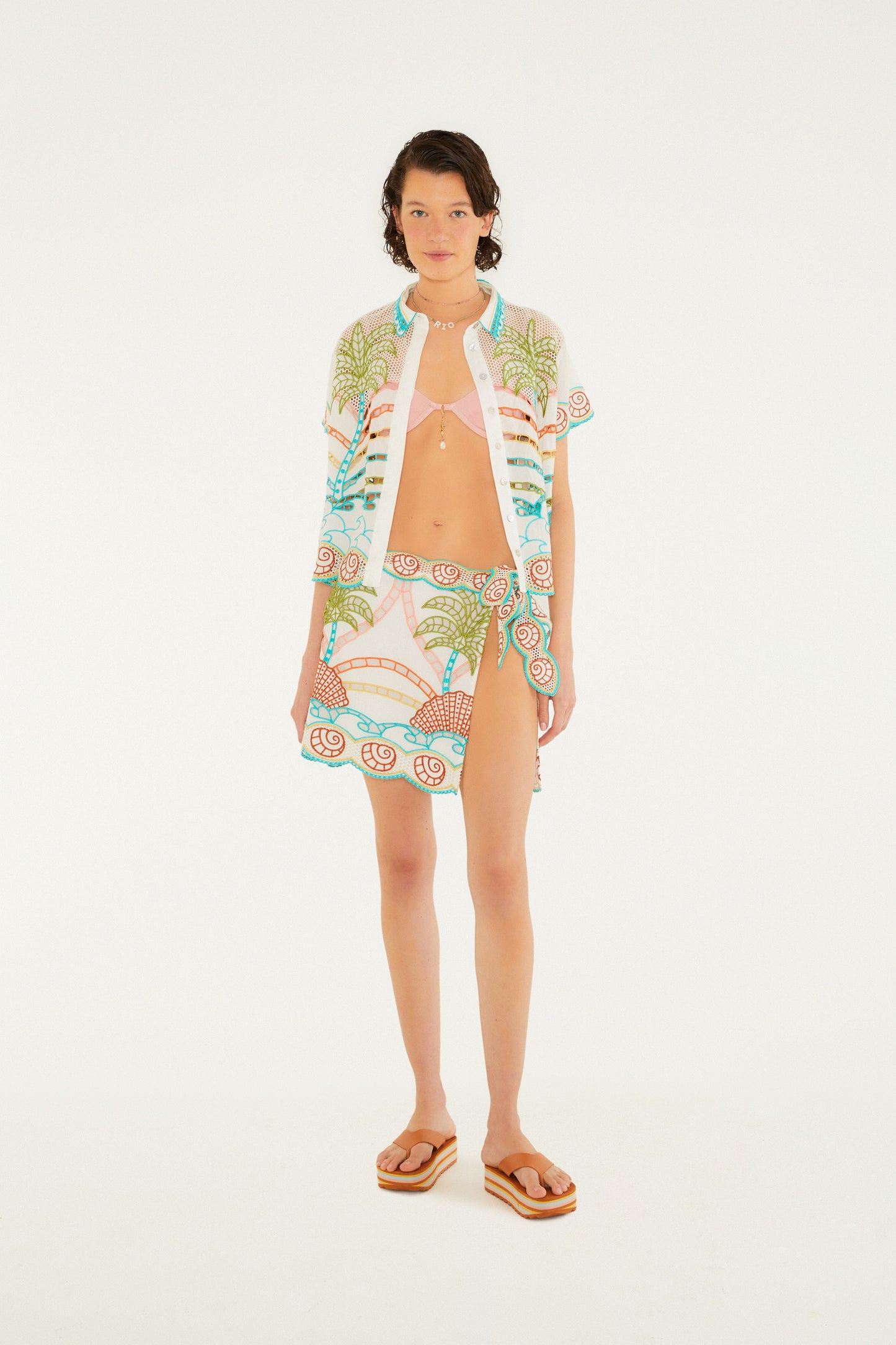 Falda Richelieu Paisaje Carioca