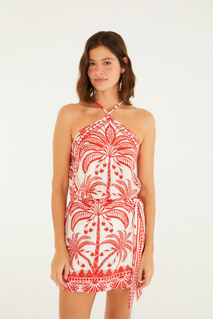 Vestido Corto Flores de Coco