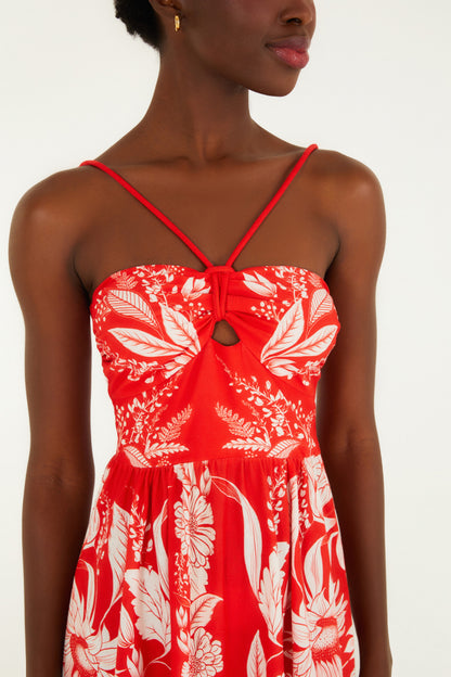 Vestido Midi Estampado Domitila