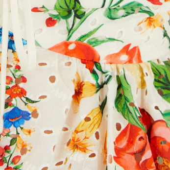 Blusa  Lazo y Estampado floral Mariana