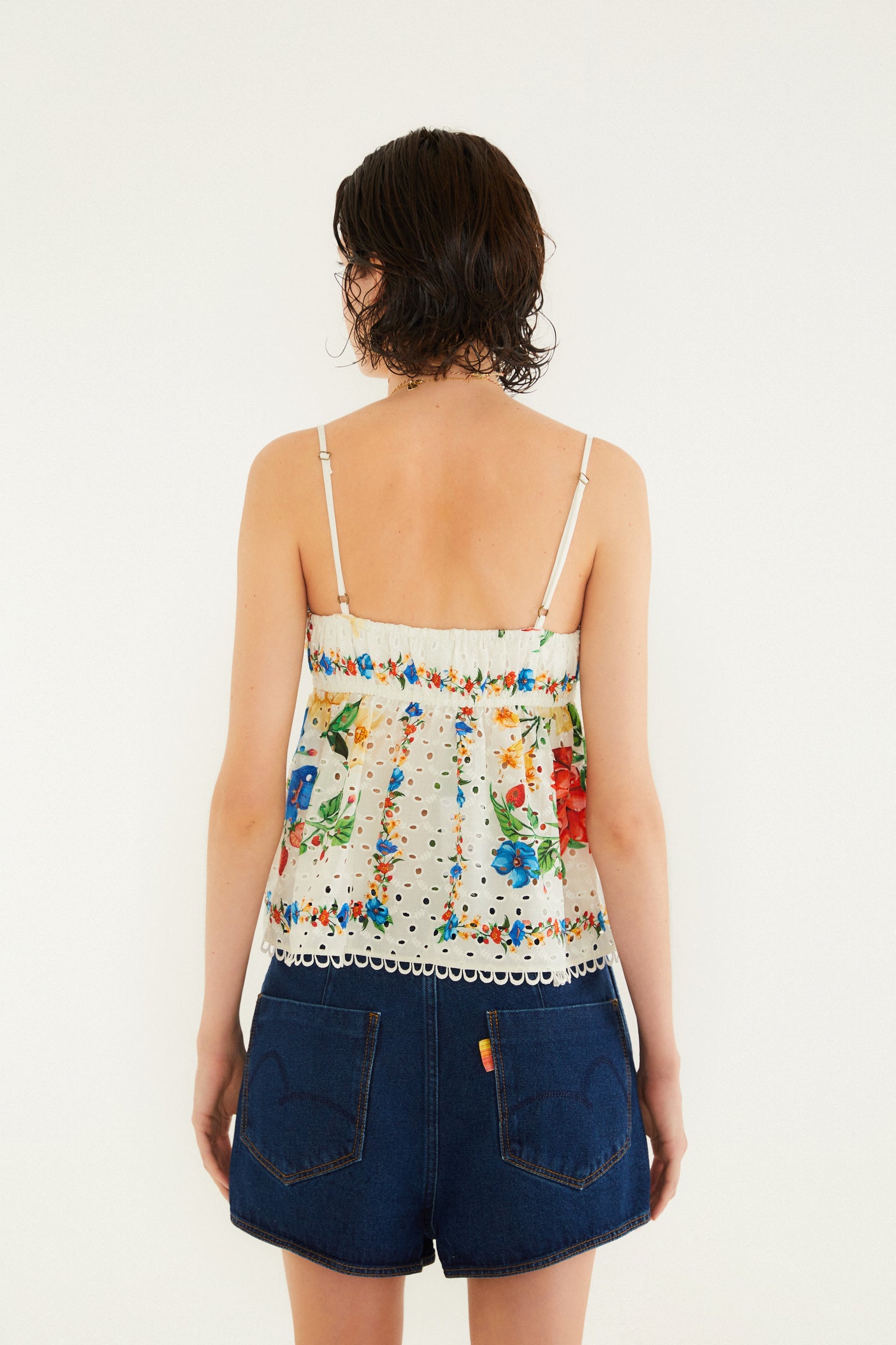 Blusa  Lazo y Estampado floral Mariana