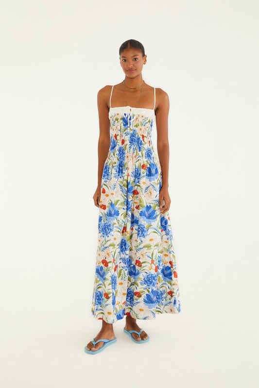 Vestido de látex  Estampado flores de hongo