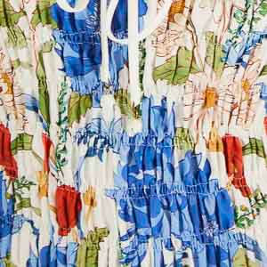 Vestido de látex  Estampado flores de hongo