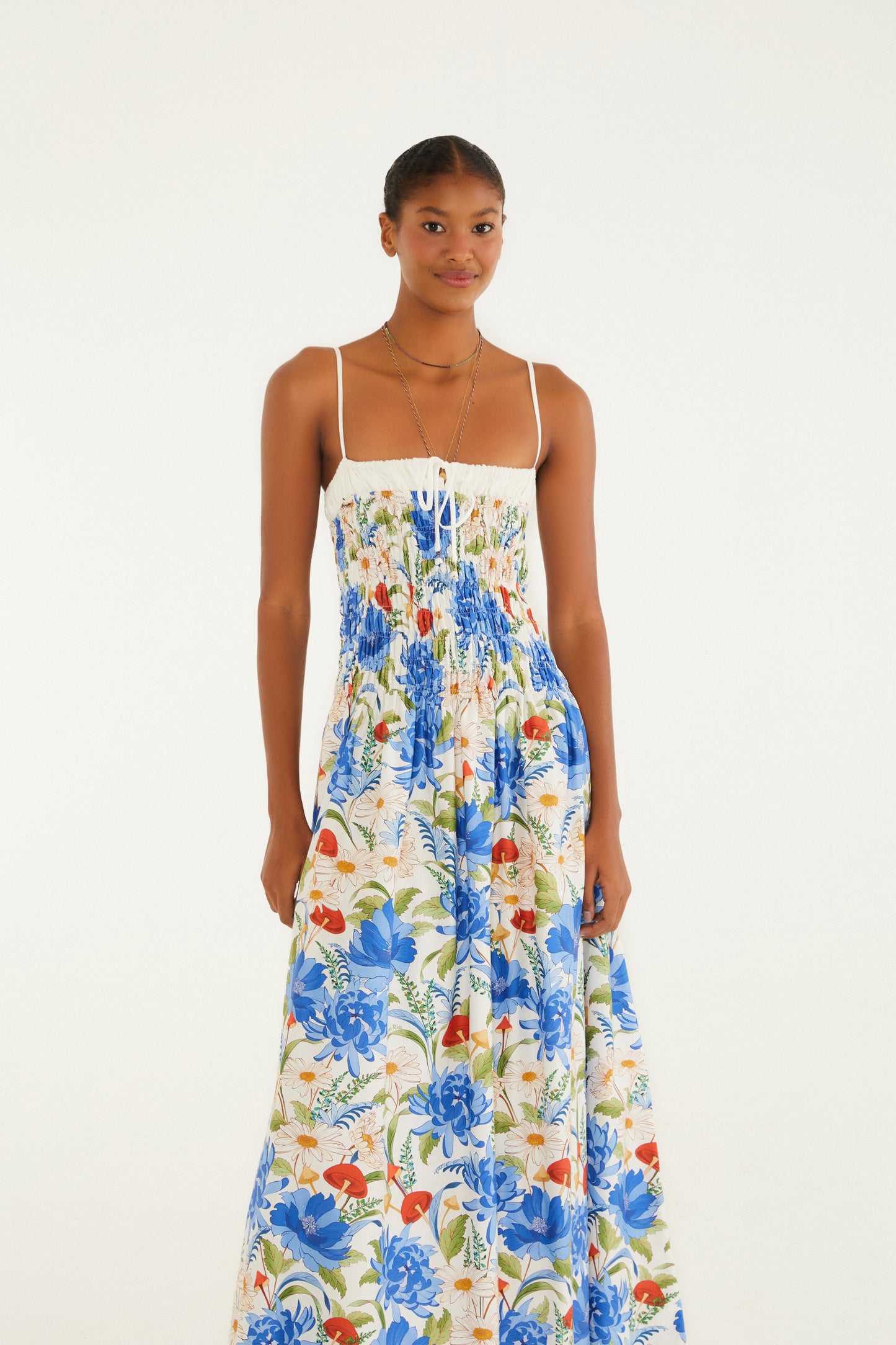 Vestido de látex  Estampado flores de hongo
