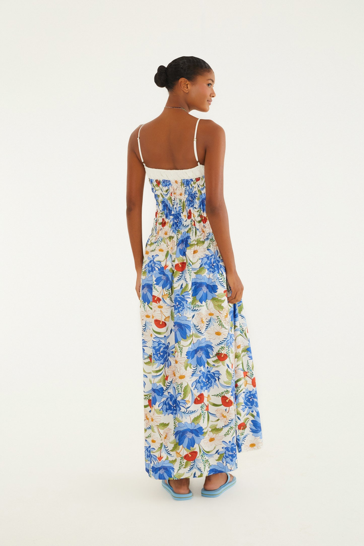 Vestido de látex  Estampado flores de hongo