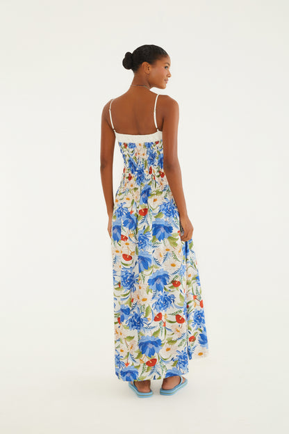Vestido de látex  Estampado flores de hongo