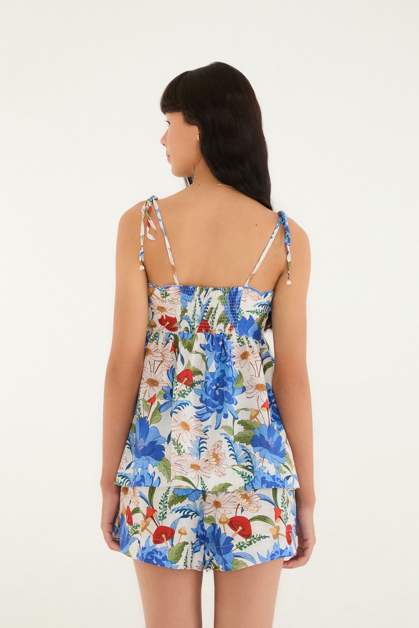 Blusa  Estampado Flor de Cogumelo
