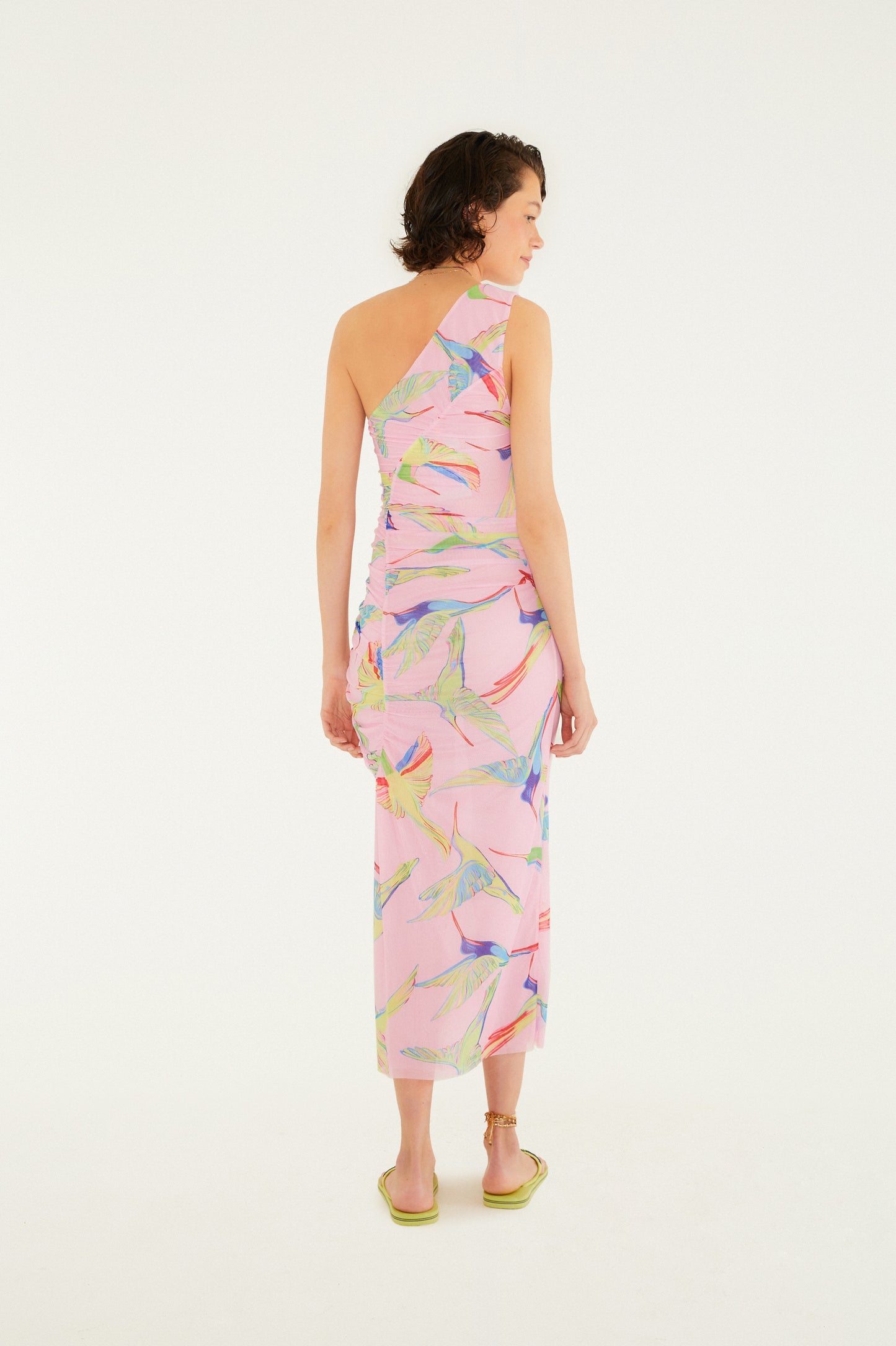 Vestido de tul  Estampado colibrí