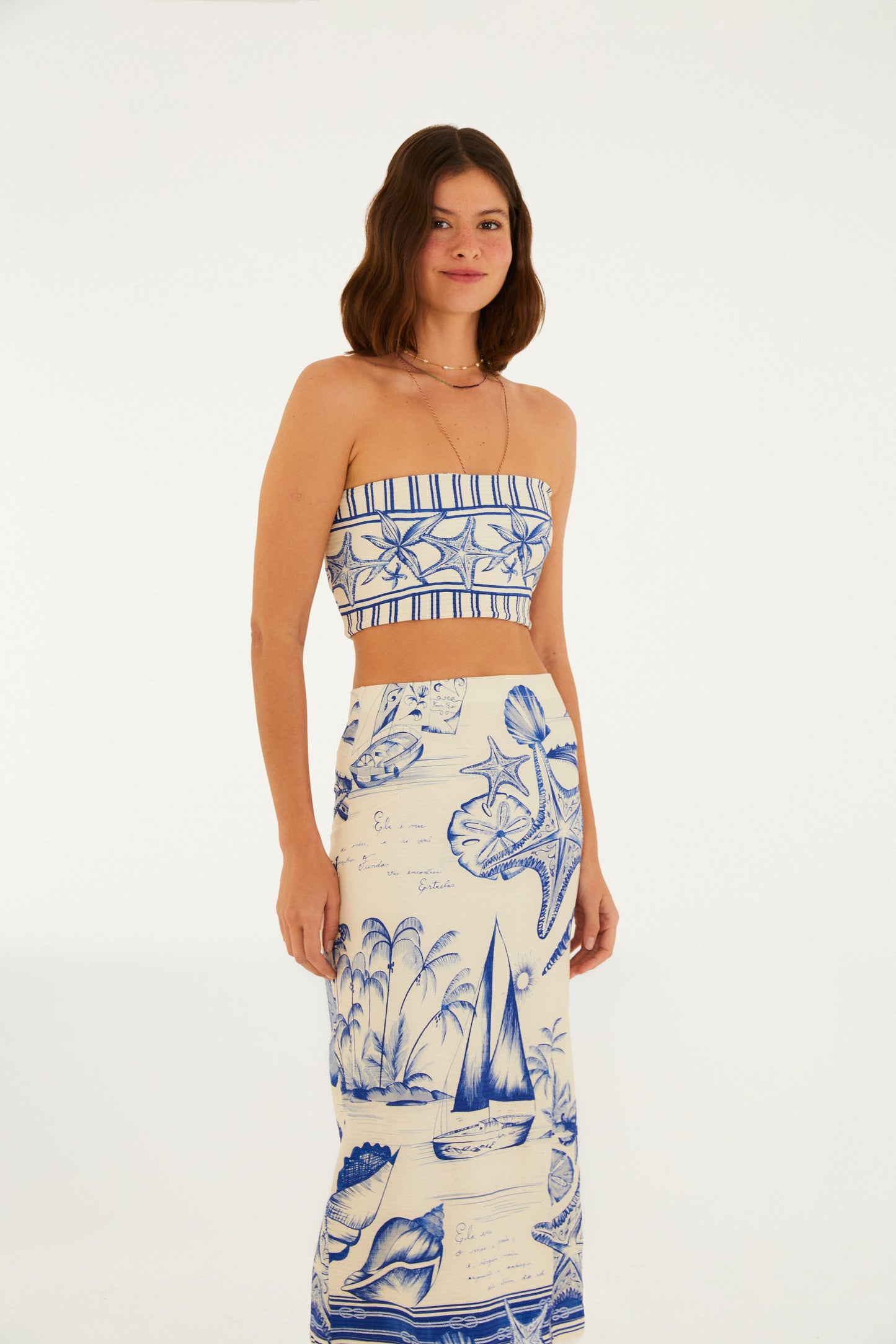Falda Midi Estampado aventurero
