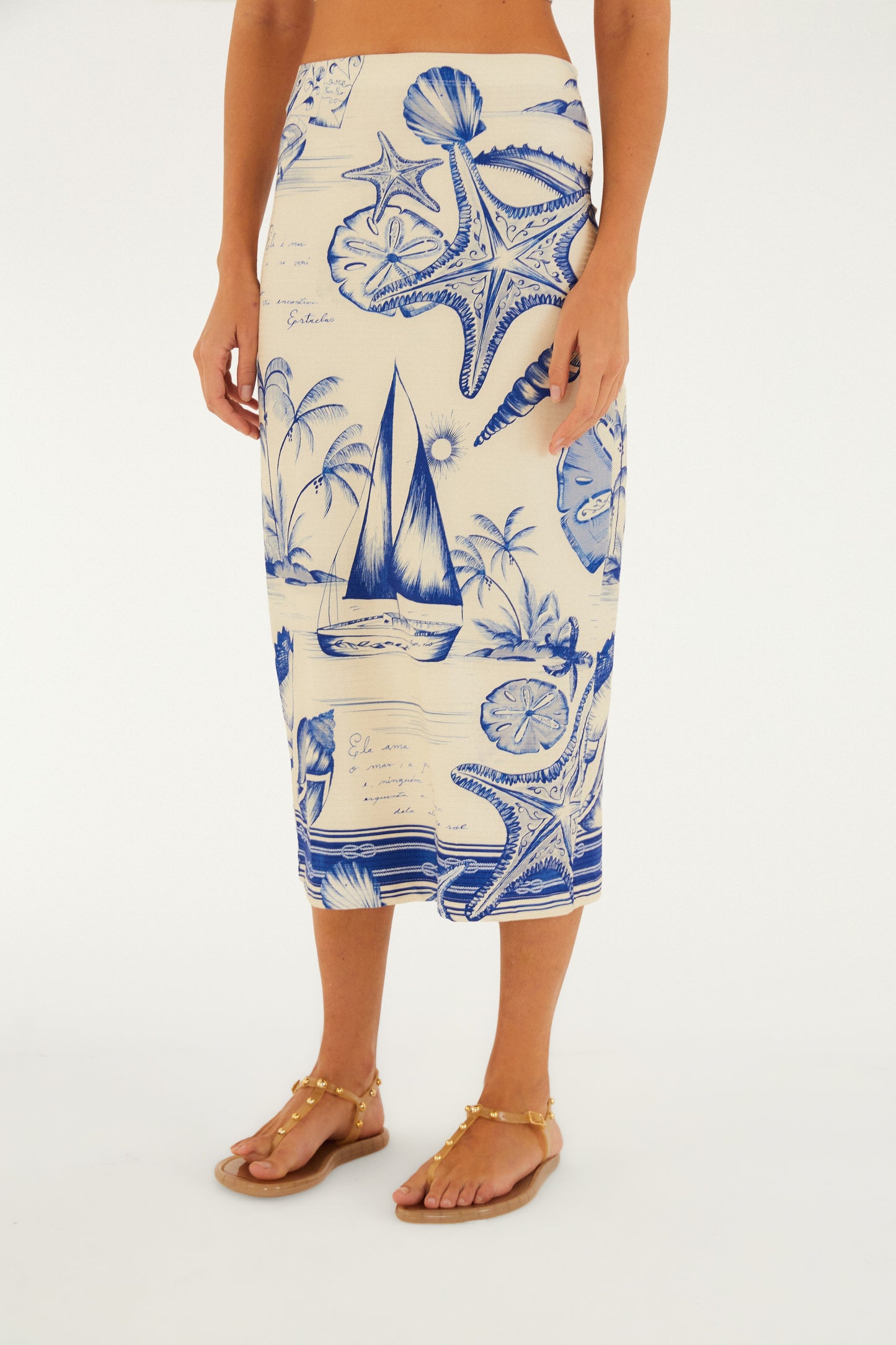 Falda Midi Estampado aventurero