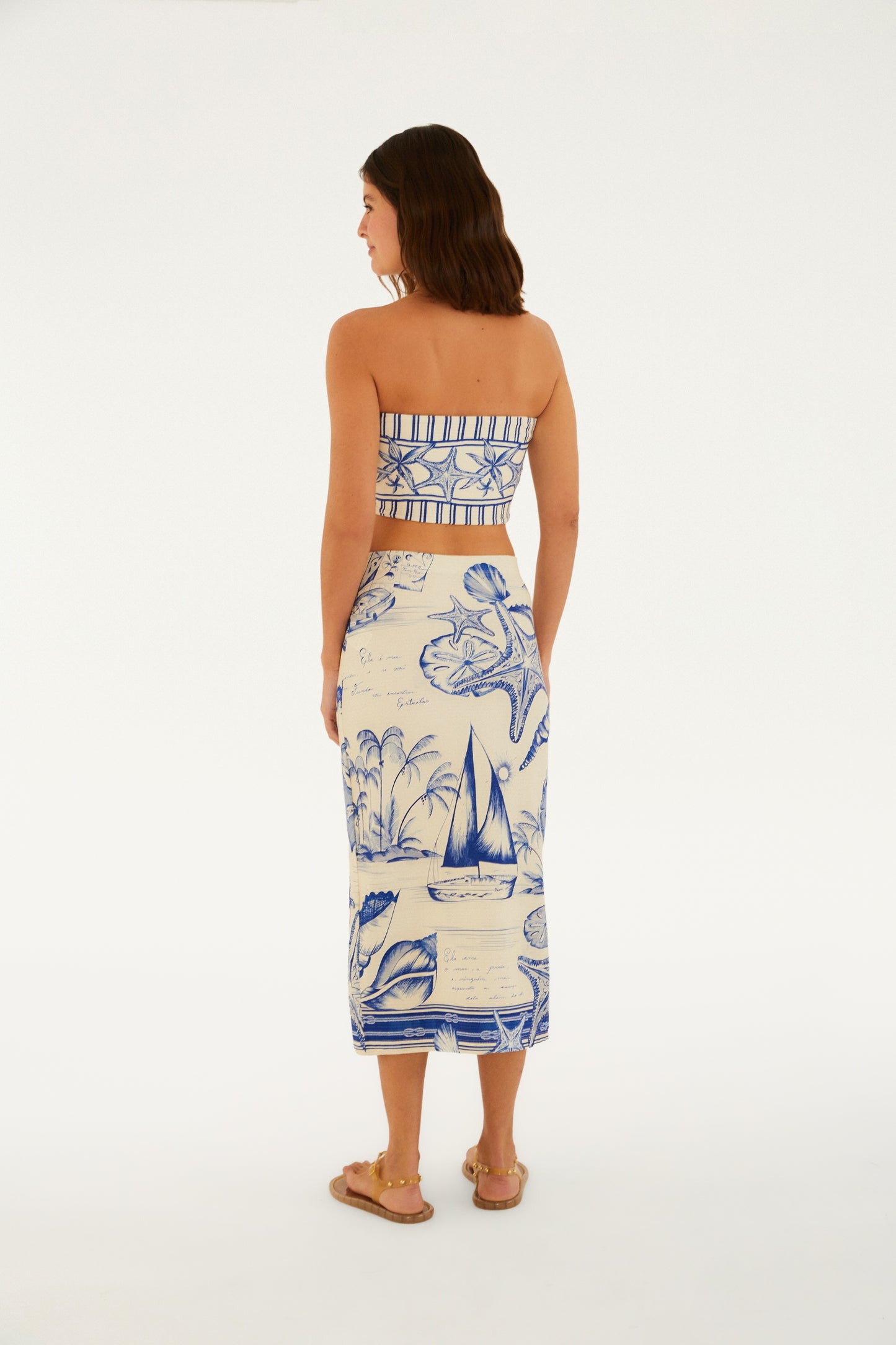 Falda Midi Estampado aventurero