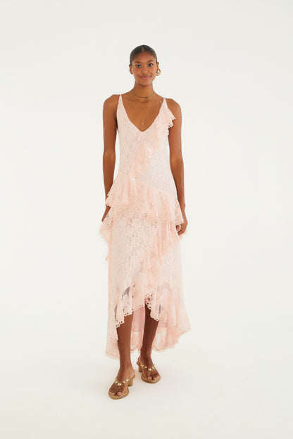 Vestido Parche de Encaje