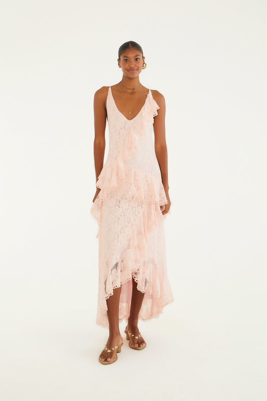 Vestido Parche de Encaje