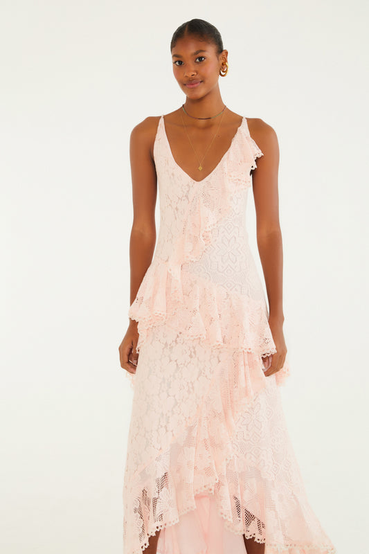 Vestido Parche de Encaje