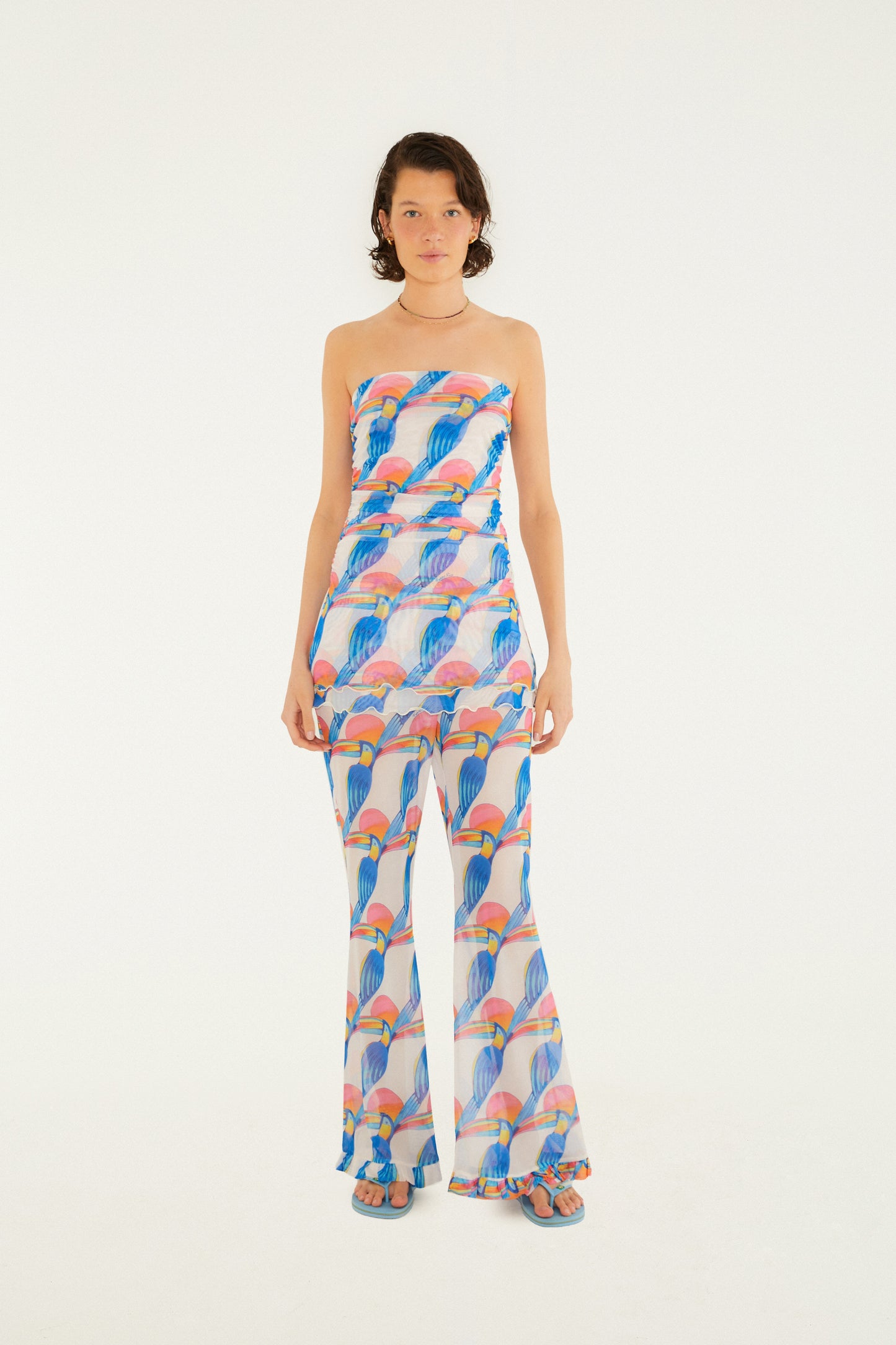 Pantalones  volantes de tul Estampados Tucanitas
