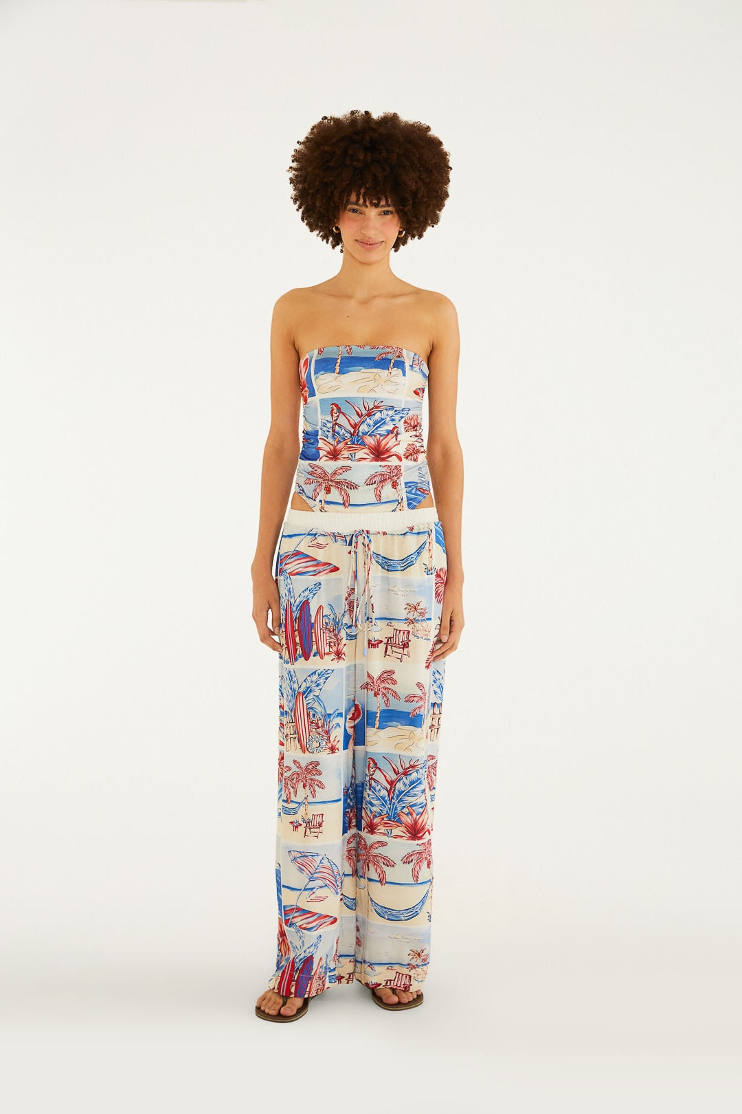 Pantalones Estampados Diario de Verano