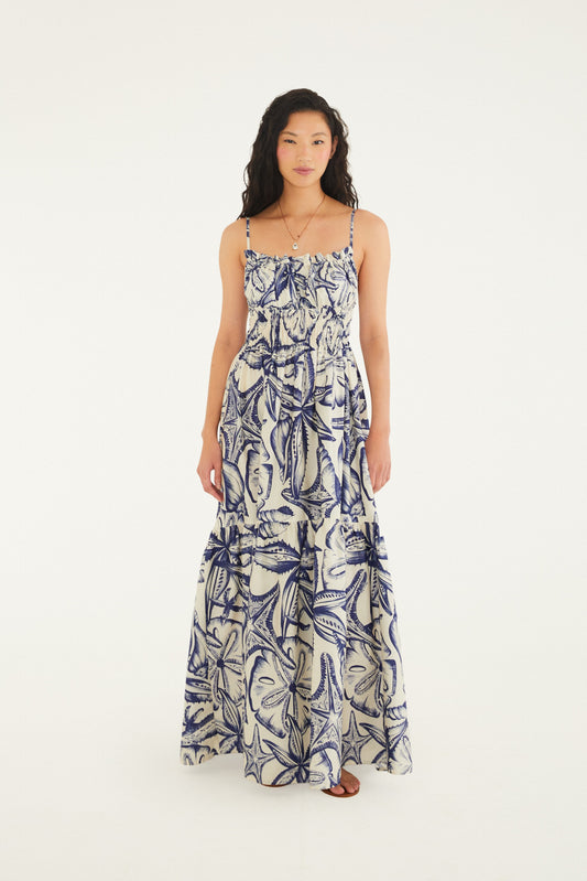 Vestido Maxi Estampado Paseo del Mar